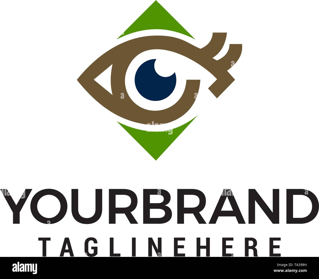 Eye concept design de logo template vector Illustration de Vecteur