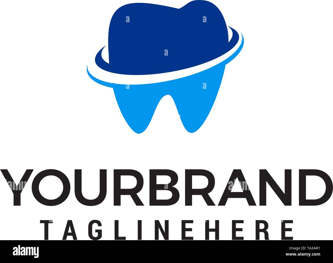 Soins dentaires concept design de logo template vector Illustration de Vecteur