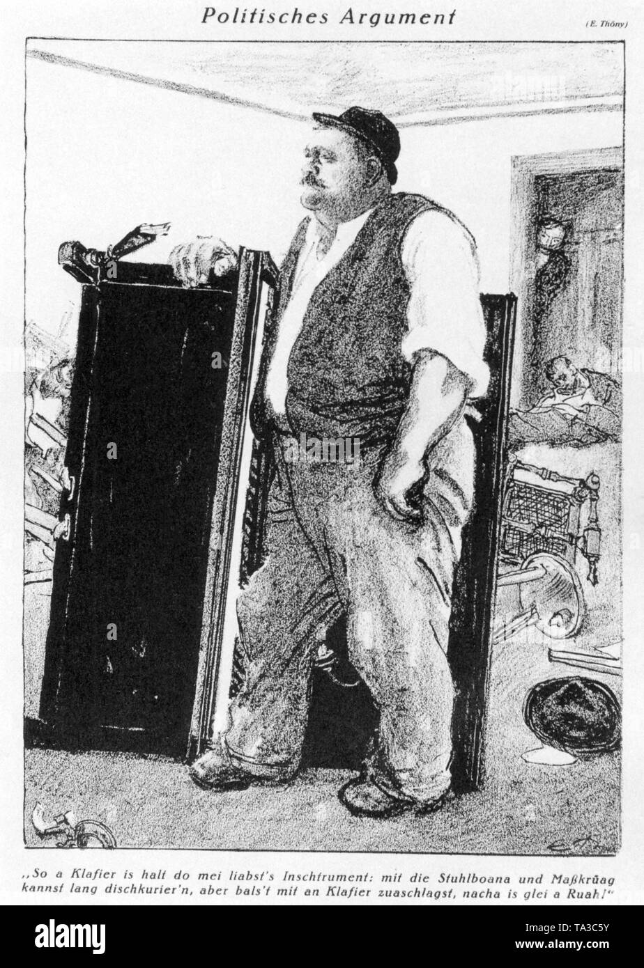 Cette Caricature A Ete Publiee Dans Le Magazine Simplicissimus En 1931 En Raison De L Augmentation Le Radicalisme Dans Les Conflits Politiques Et L Augmentation De La Violence En Baviere Le Dessin Ci Dessous L Inscription Cette Caricature A Ete Publiee Dans Le Magazine Simplicissimus En 1931 En Raison De L Augmentation Le Radicalisme Dans Les Conflits Politiques Et L Augmentation De La Violence En Baviere Le Dessin Ci Dessous L Inscription