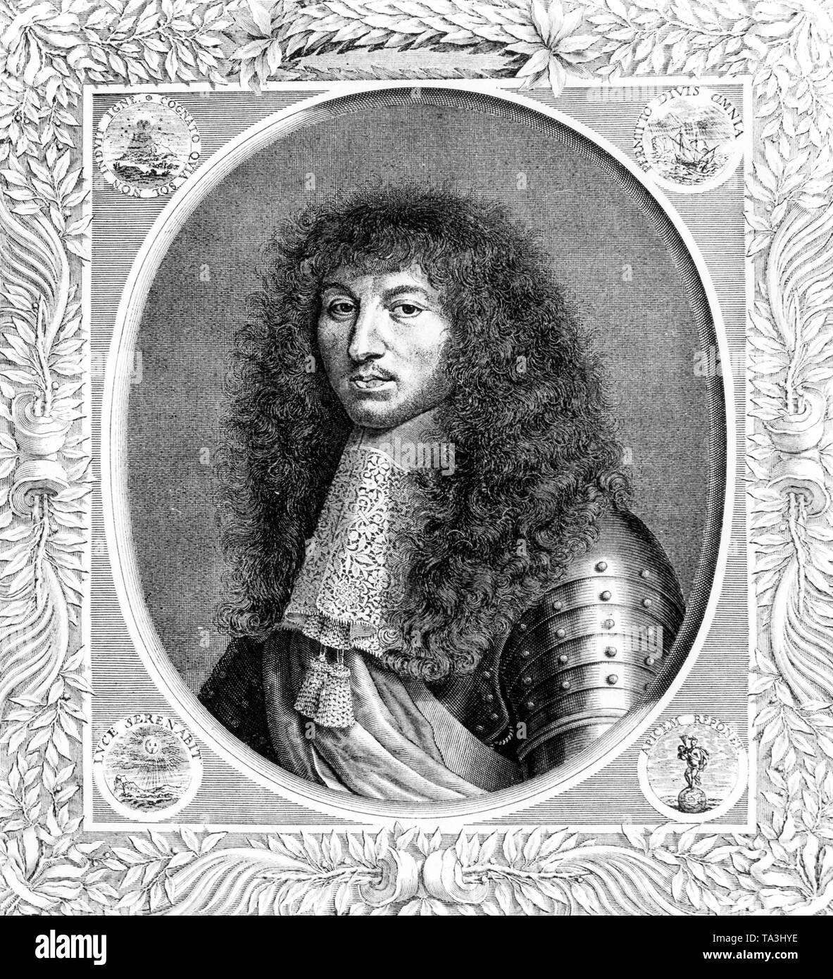 Le portrait de Louis XIV par Nicolas Mignard. Banque D'Images