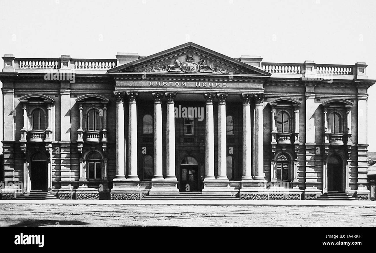 Custom House, Launceston, Tasmania Banque D'Images