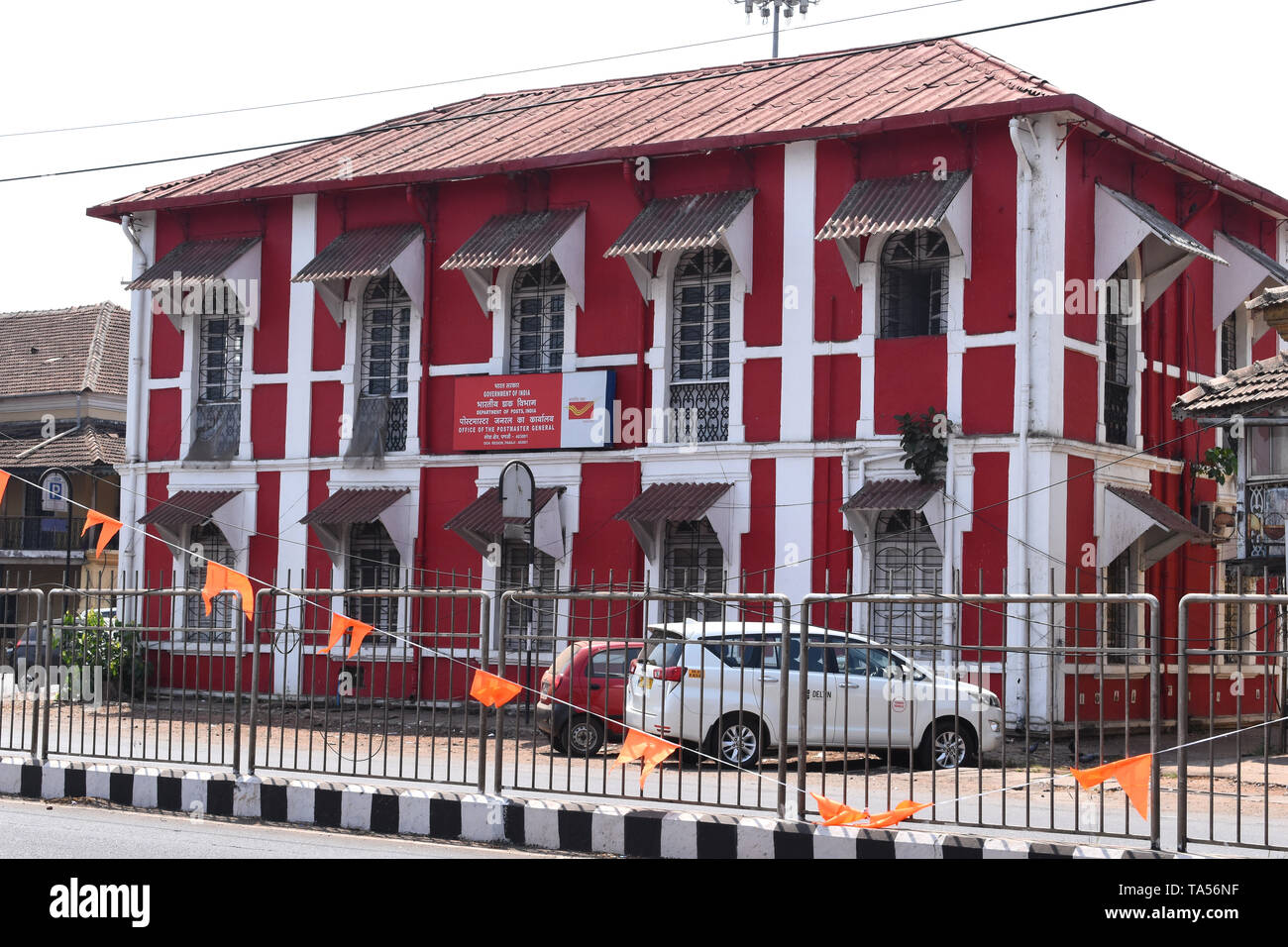 Bâtiment qui abrite le bureau de poste général, Panaji, Goa. Banque D'Images