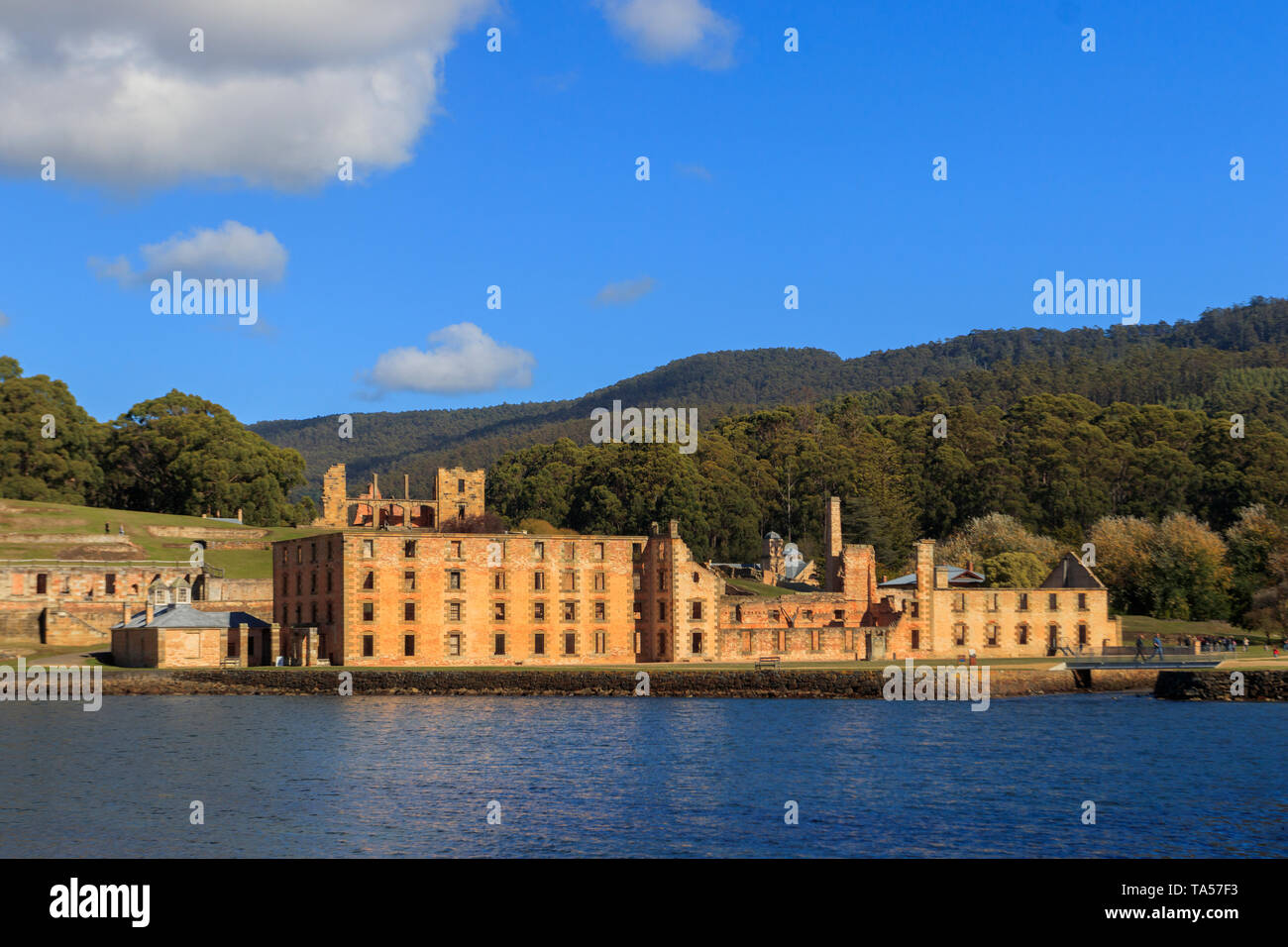 Port Arthur classé au Patrimoine mondial de l'accusé coupable colonie pénitentiaire en Tasmanie a été créé dans les années 1830 et est le mieux conservé du site condamné en Australi Banque D'Images