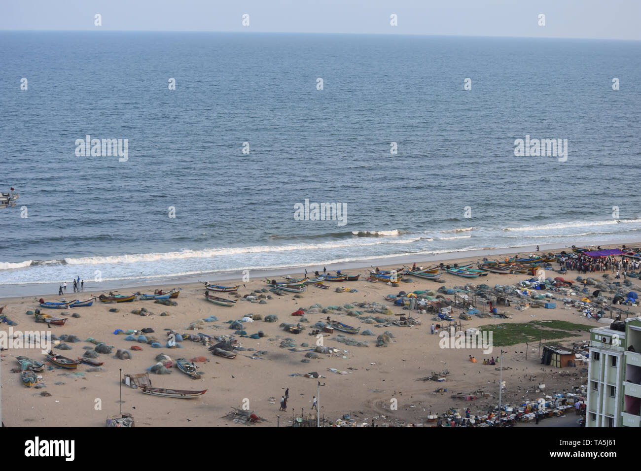 Chennai, Tamil Nadu, Inde : le 26 janvier 2019 - Vue de la Marina Lighthouse Banque D'Images