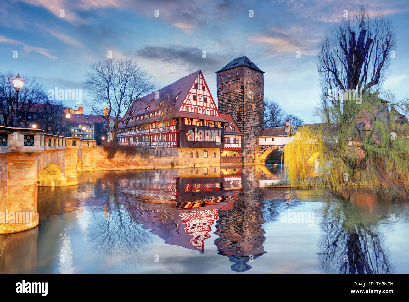 La ville de Nuremberg - Allemagne Banque D'Images