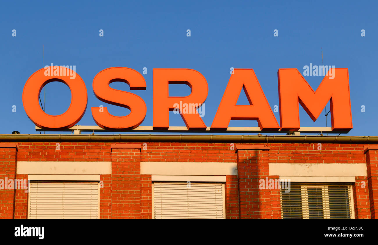 Travail d'Osram, Nun's dam avenue, Siemensstadt, Spandau, Berlin, Allemagne, Osram Werk, Nonnendammallee, Deutschland Banque D'Images