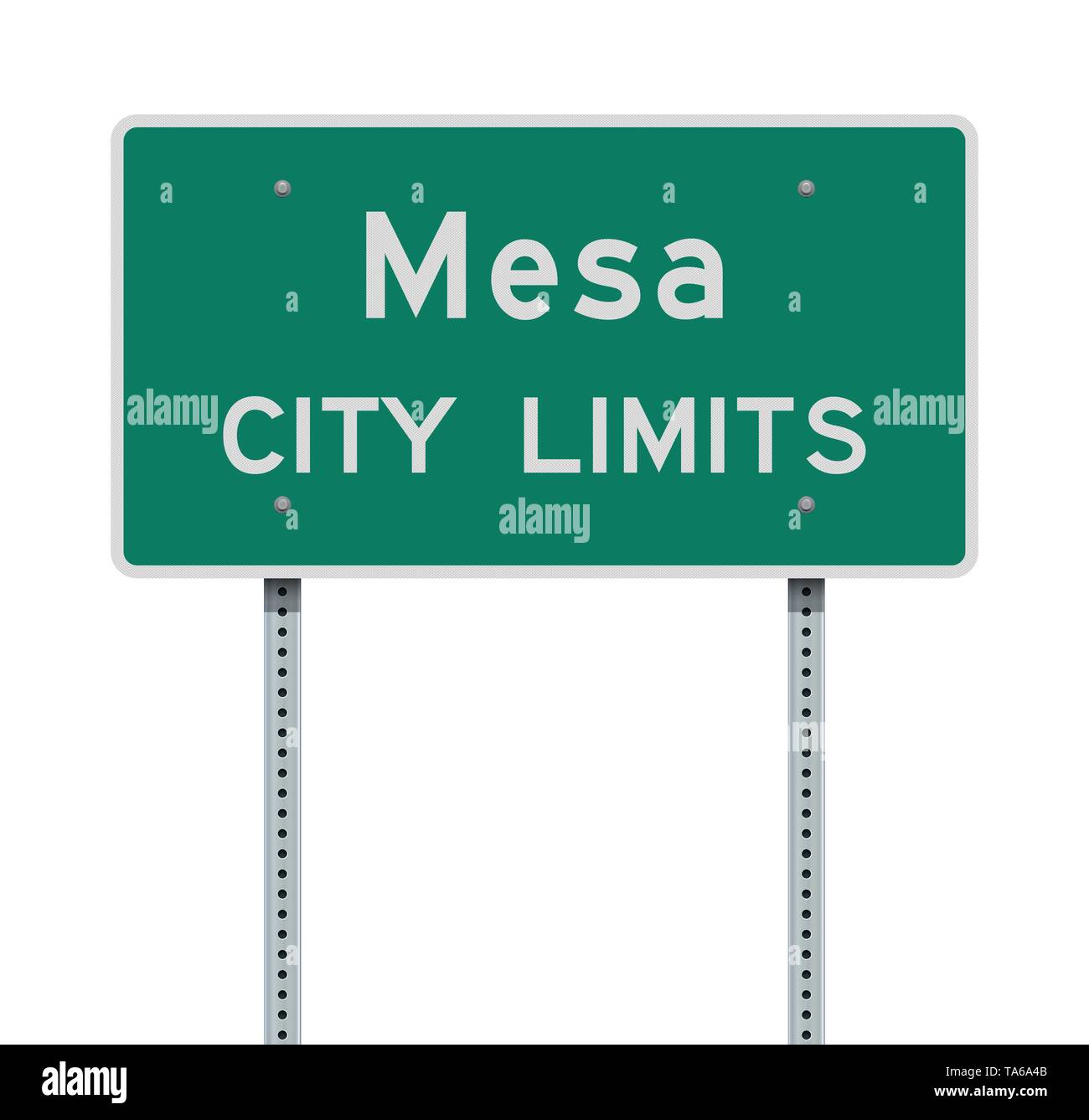 Vector illustration de la ville de Mesa panneau vert Illustration de Vecteur