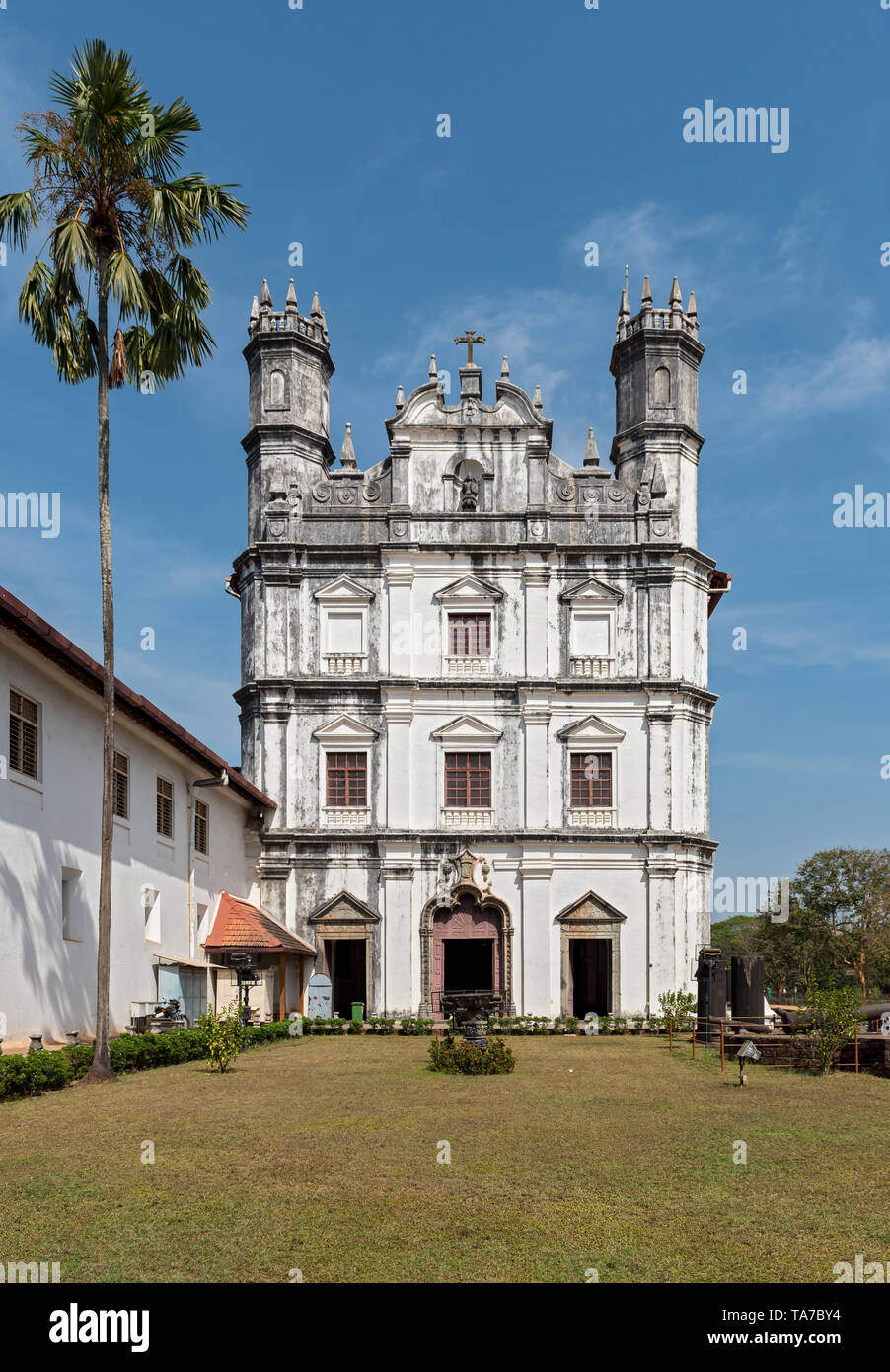 Église et couvent de St François d'Assise, Old Goa, Inde Banque D'Images