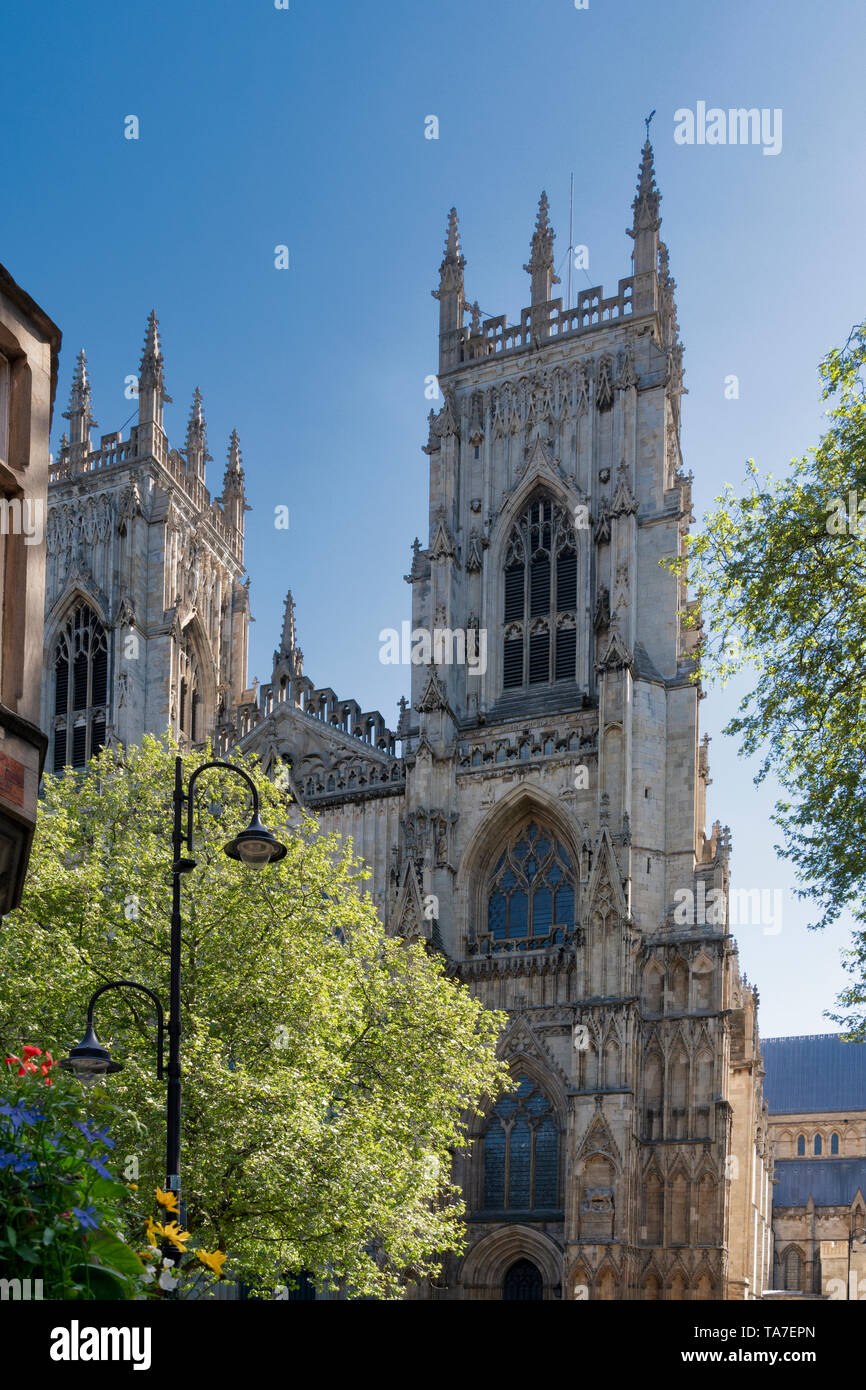 La cathédrale de York Ouest Bell Towers Banque D'Images