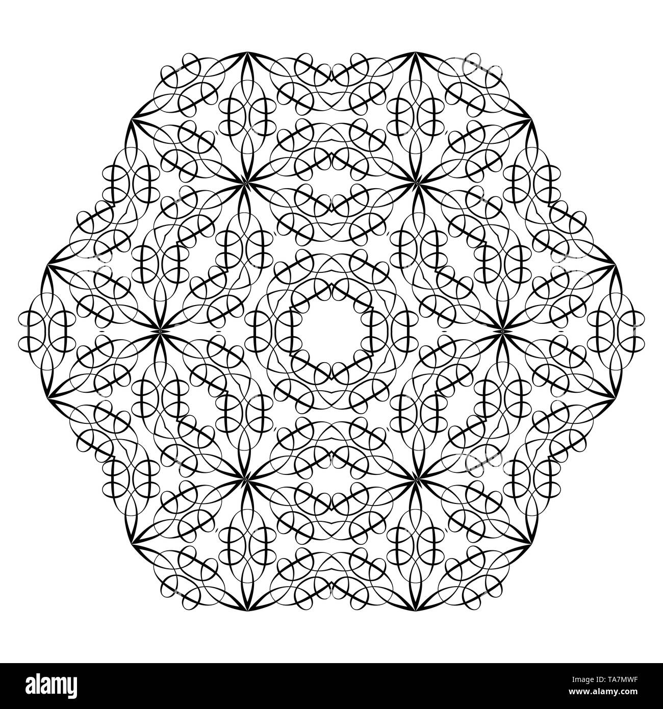 Motif Oriental, vector illustration. L'Islam, Arabe, Indienne, marocaine, turque Mandala Fleur espagne Vintage éléments décoratifs Illustration de Vecteur
