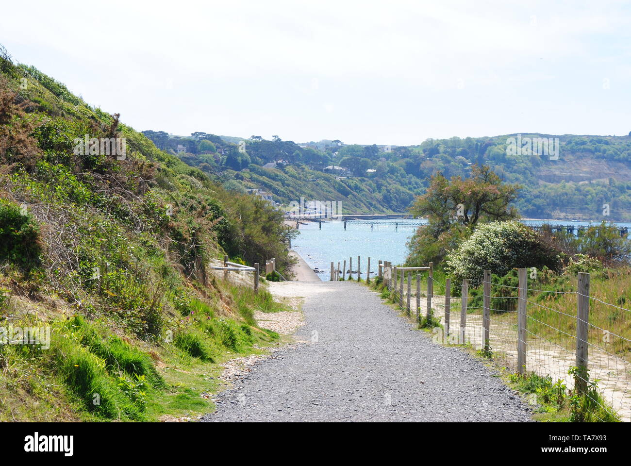 Totland Bay, île de Wight, Royaume-Uni Banque D'Images