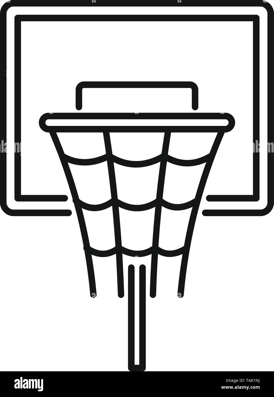 L'icône du basket-ball. Basket-ball l'icône Contour vector conseil pour la conception web isolé sur fond blanc Illustration de Vecteur