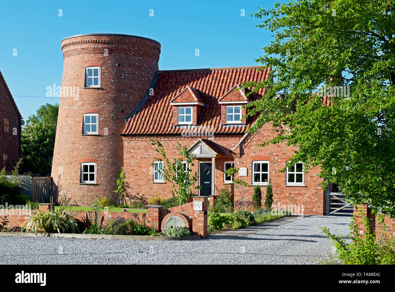 Marcoli moulin, dans le village d'Reedness, East Yorkshire, England UK Banque D'Images