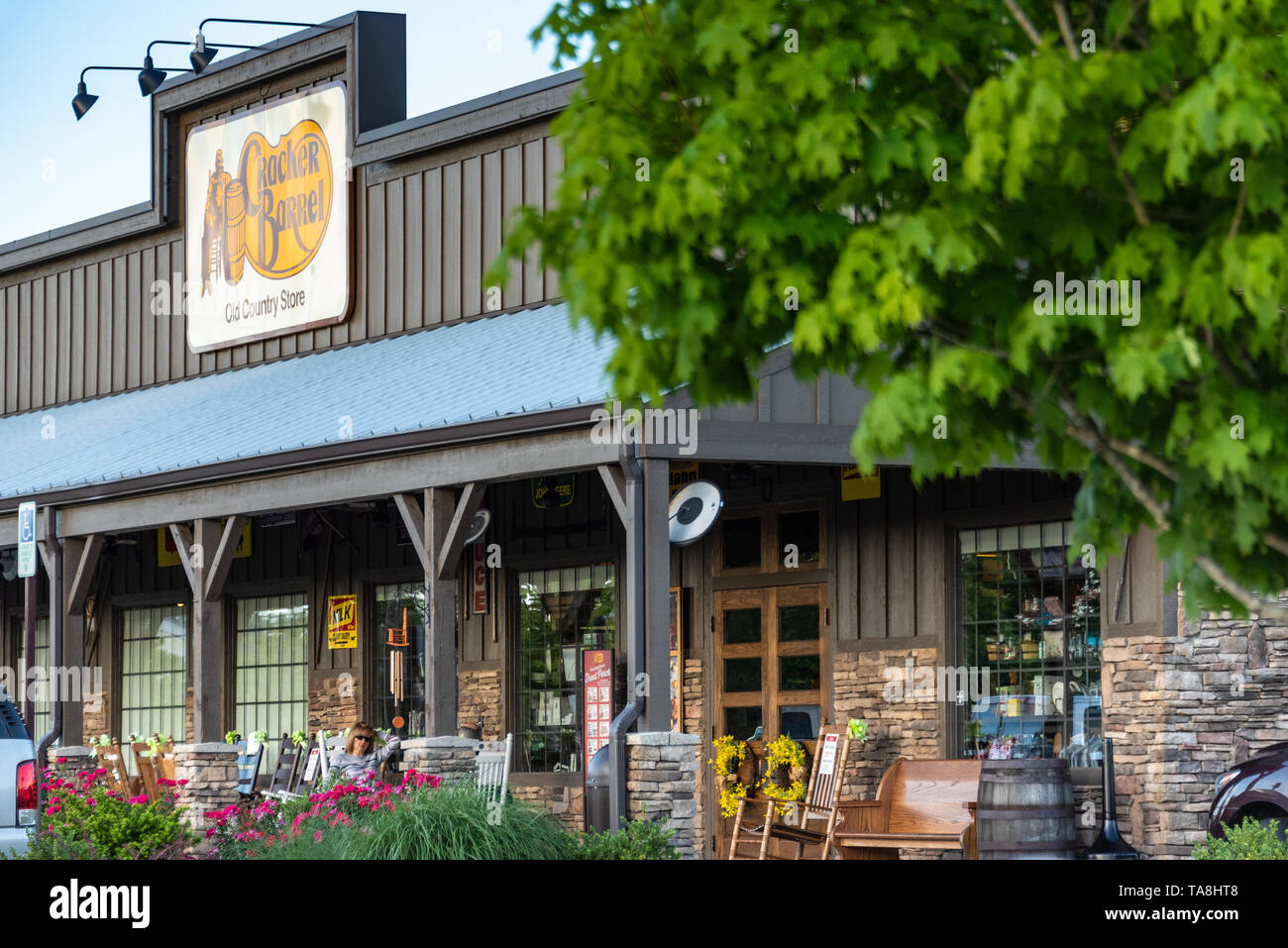 Restaurant Cracker Barrel à Zagreb, en Géorgie. (USA) Banque D'Images