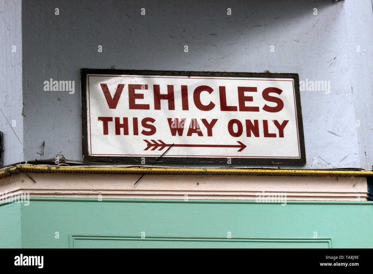 Vintage sign in Marché de Brixton à Londres, Angleterre Banque D'Images