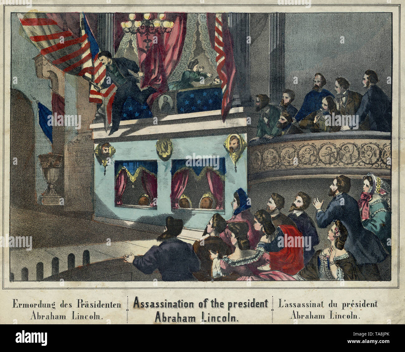 Assassinat du président, Abraham Lincoln, 9 avril 1865, l'Alfred Whital Stern Collection de Lincolniana Banque D'Images