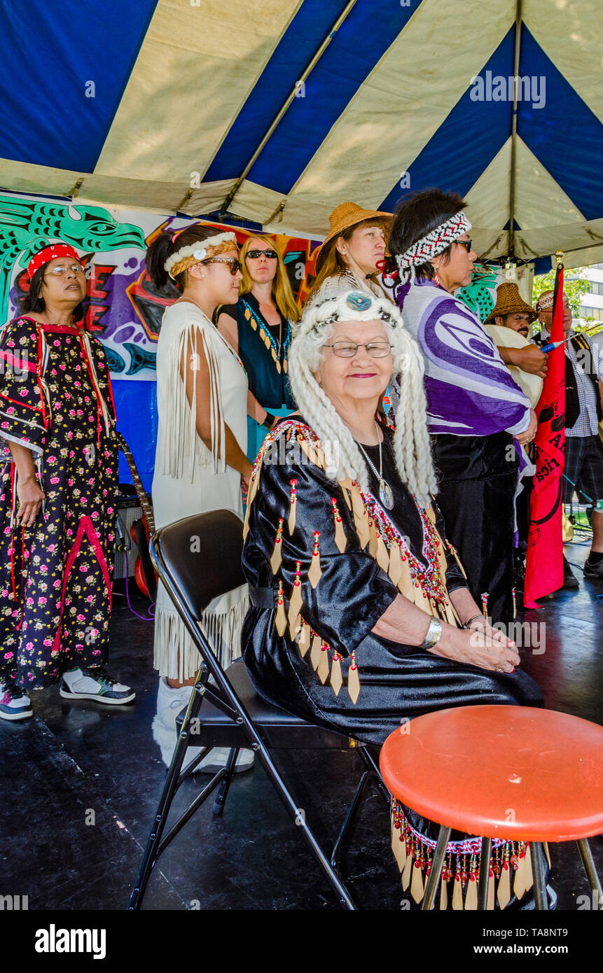 Mer des Salish Fesival, Sept 2 Sept, 2012, Waterfront Park, N. Vancouver, BC, Canada Banque D'Images