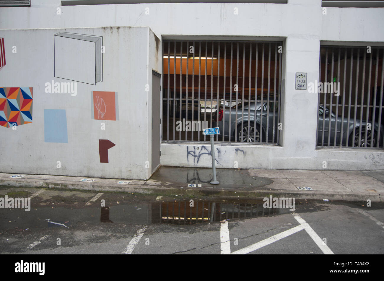 Le centre-ville de San Francisco est un lieu intéressant pour se promener. Banque D'Images