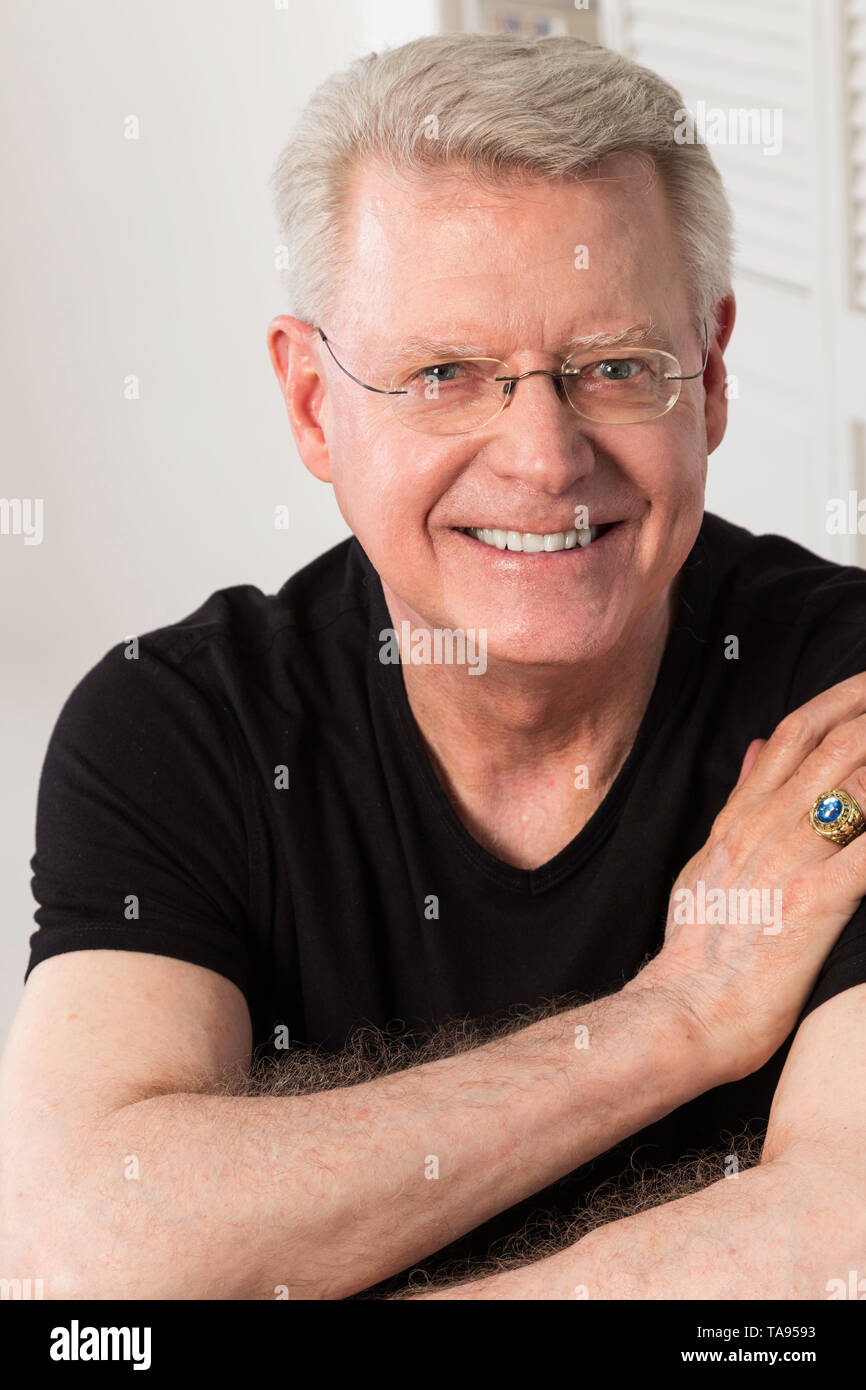 Man Smiling at Camera, Portrait, USA Banque D'Images
