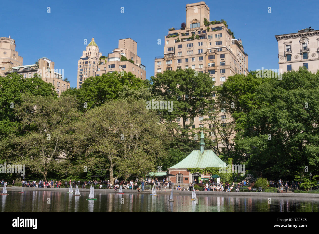 De l'eau conservatoire dans Central Park, New York City, USA Banque D'Images