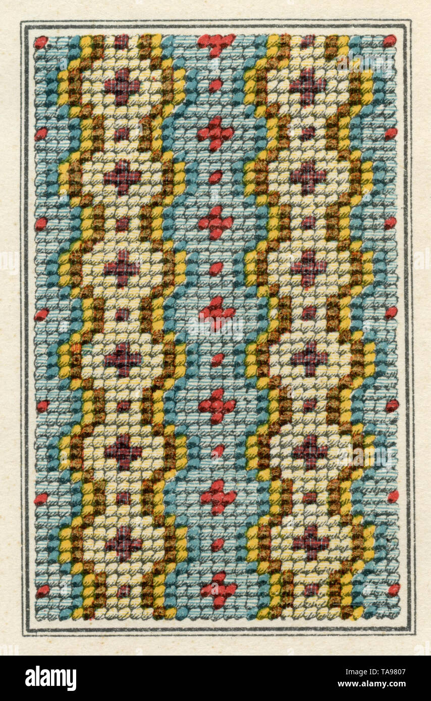 Motif de broderie , (livre de couture Banque D'Images