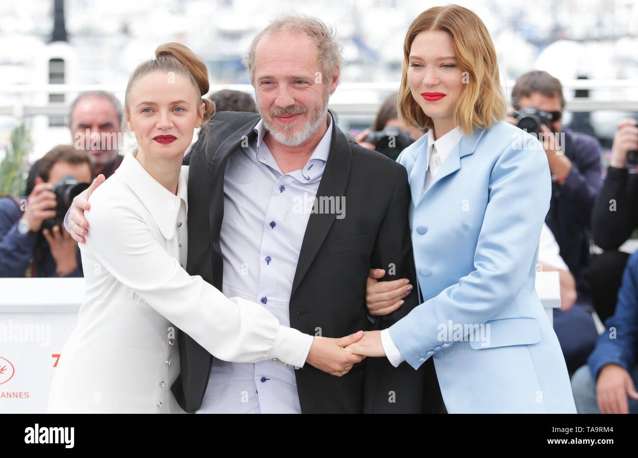 Sara Forestier, Arnaud Desplechin, Lea Seydoux,Cannes 2019 : Crédit photo Allstar Bibliothèque/Alamy Live News Banque D'Images