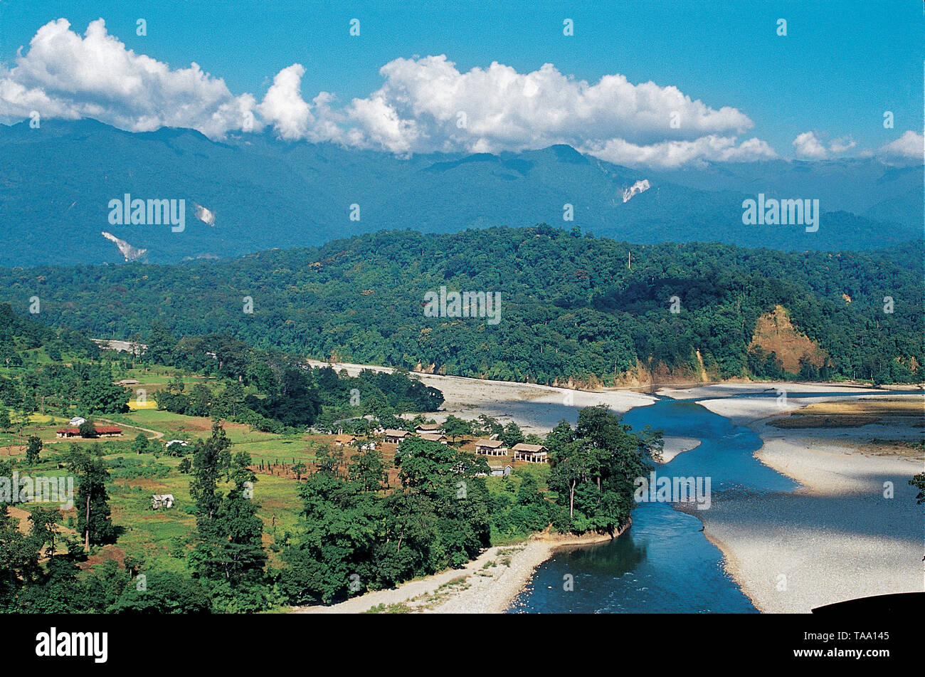 Parc national de Namdapha, de l'Arunachal Pradesh, Inde, Asie Banque D'Images