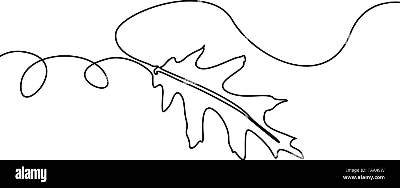 Une ligne continue de feuilles d'arbres. Vector illustration. Illustration de Vecteur