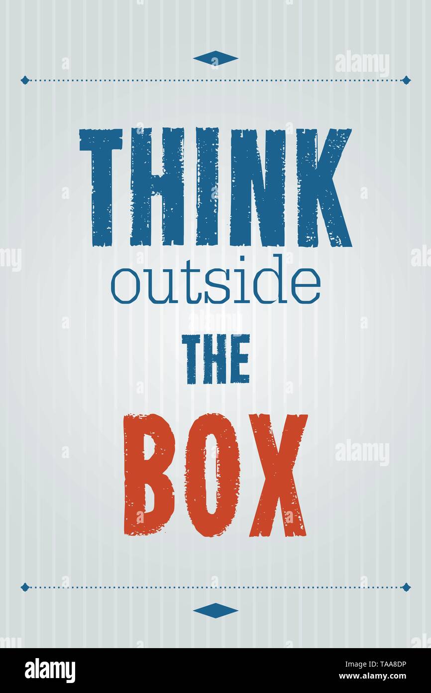 Penser En Dehors De La Boite Affiches De Motivation Avec Citation Inspirante Proverbe De La Creativite Image Vectorielle Stock Alamy Penser En Dehors De La Boite Affiches De Motivation Avec Citation Inspirante Proverbe De La Creativite Image Vectorielle Stock Alamy