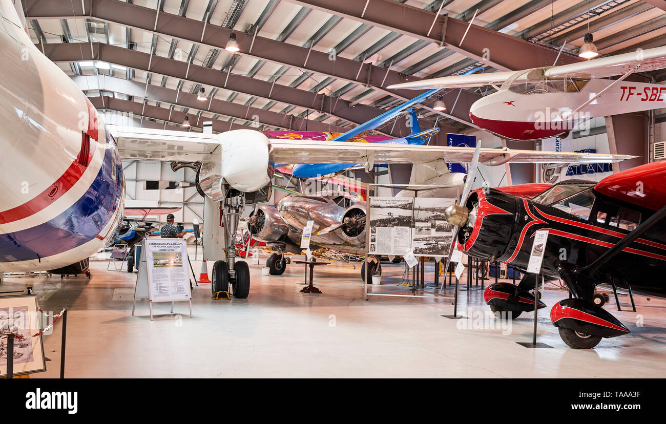 Le Musée de l'Aviation, Akureyri, Islande Banque D'Images