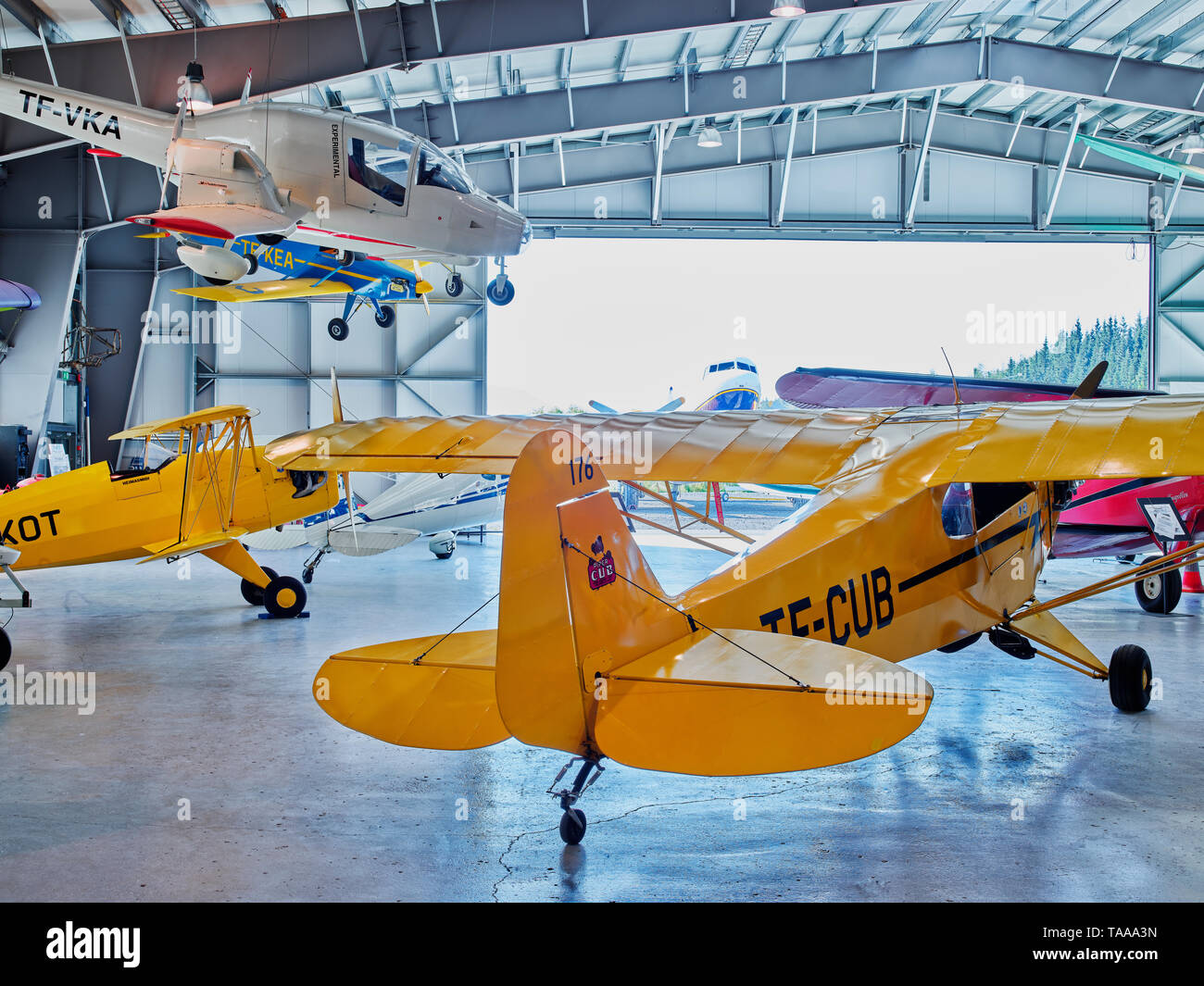 Le Musée de l'Aviation, Akureyri, Islande Banque D'Images