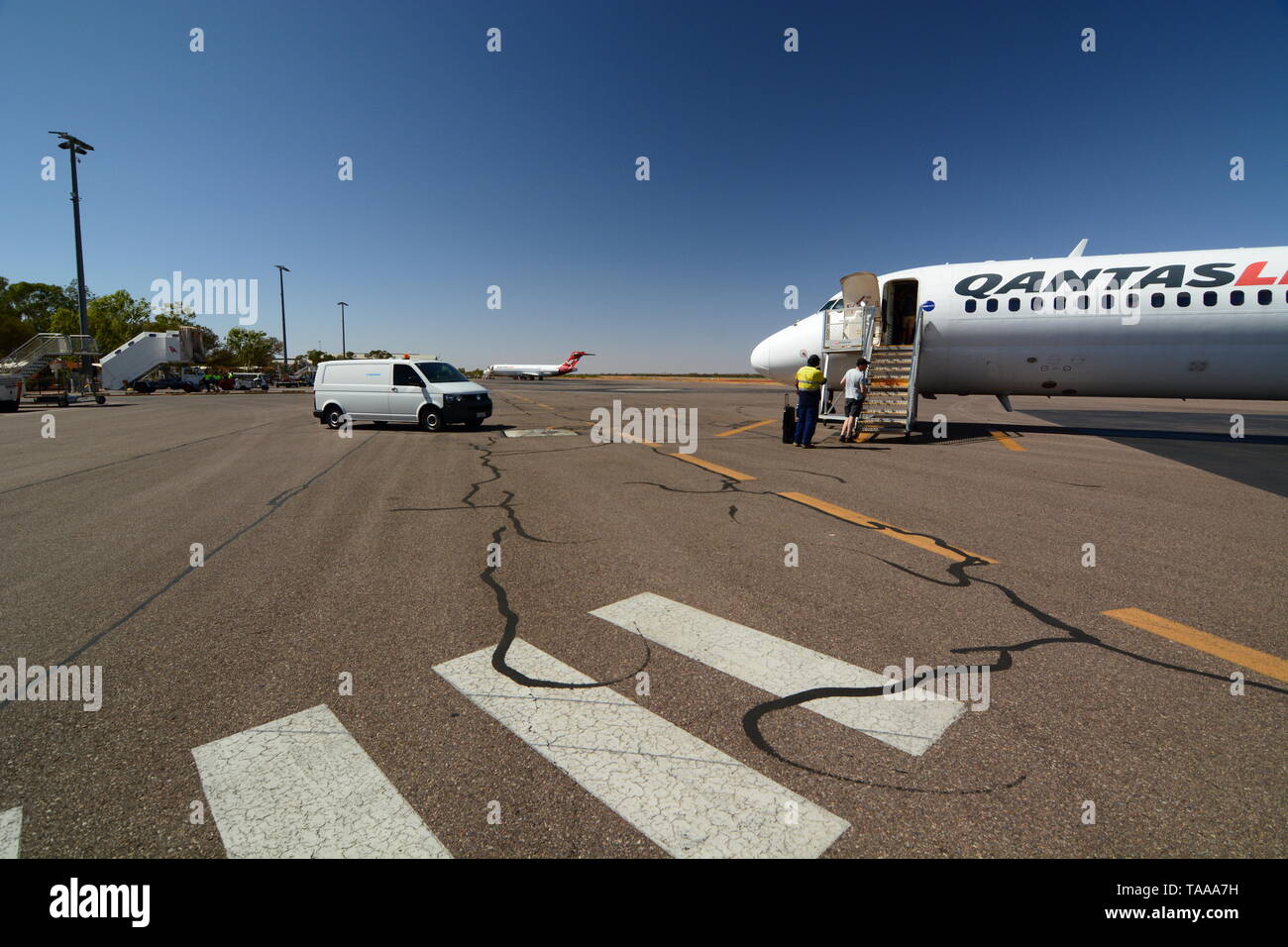 L'aéroport d'Alice Springs. Territoire du Nord. L'Australie Banque D'Images