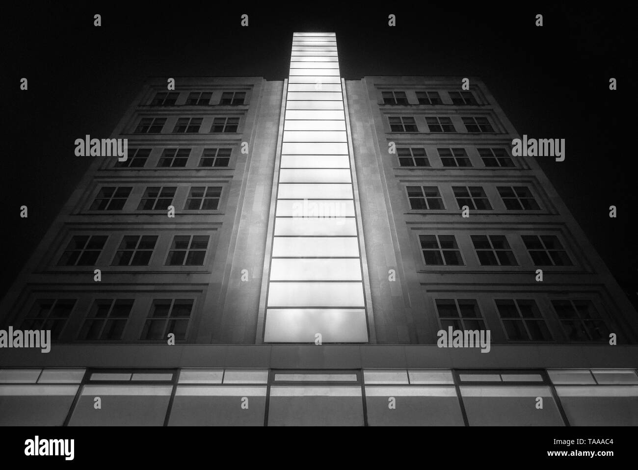 Berlin Alexanderplatz, Torhaus Von Peter Behrens Banque D'Images