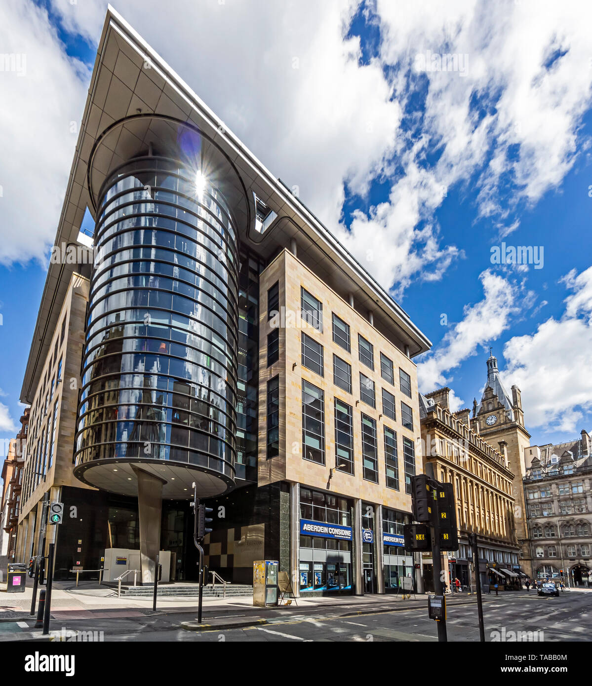 Échange Central à l'angle de la rue Wellington et la rue Waterloo à Glasgow Scotland UK Banque D'Images