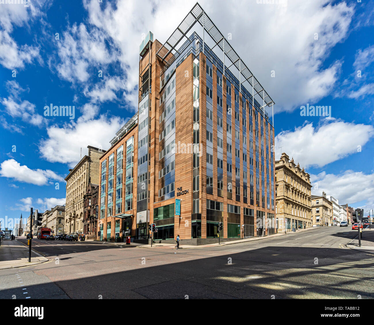 La balise bloc de bureaux à l'angle de la rue St Vincent et la rue Wellington à Glasgow Scotland UK Banque D'Images