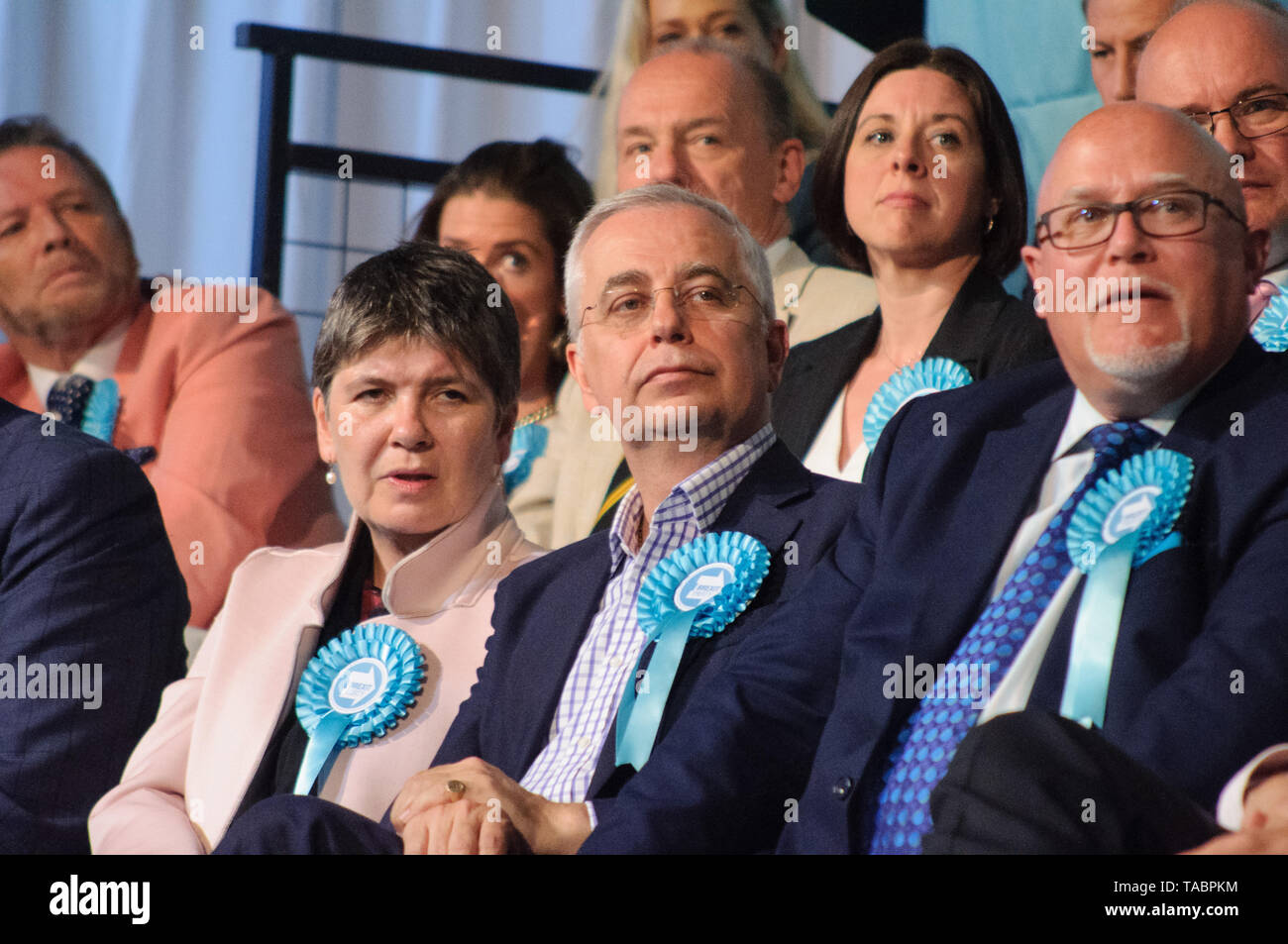 Brexit Partie rassemblement à Londres Olympia le 21 mai 2019 avant les élections au Parlement européen vote sur le 23 mai Banque D'Images