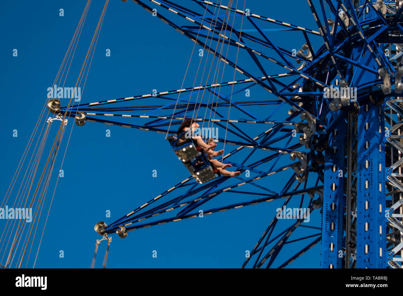 Orlando, Floride. Le 16 mai 2019. Les personnes bénéficiant de Star Flyer d'Orlando. C'est la plus haute tour du monde "swing ride debout à 450 pieds. in International Driv Banque D'Images