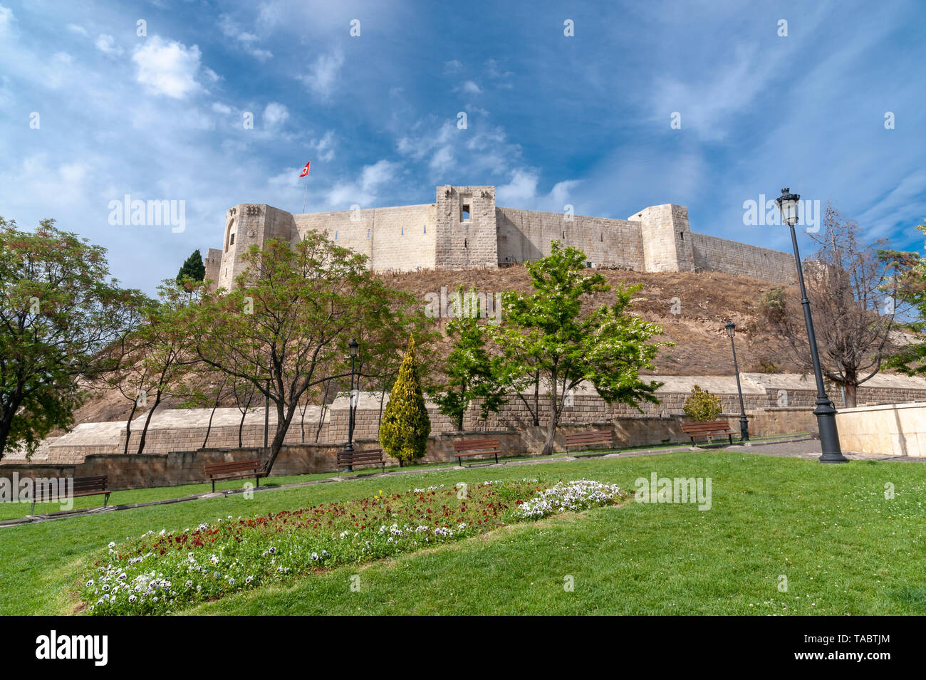 Le château de Gaziantep, hamtab hantab 'appel' est aussi un musée de la guerre. En raison de la nouvelles fouilles, l'histoire du château remonte au bronz Banque D'Images