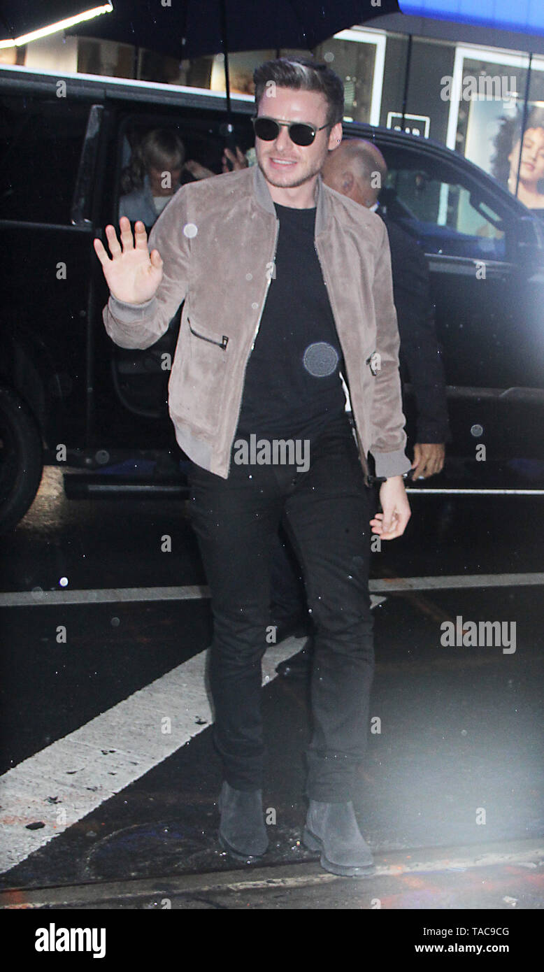 New York, USA. 23 mai 2019. Richard Madden Bonjour à Americato parler de nouveau film Rocketman à New York New York, USA. 23 mai 2019. Credit:RW/MediaPunch MediaPunch Crédit : Inc/Alamy Live News Banque D'Images