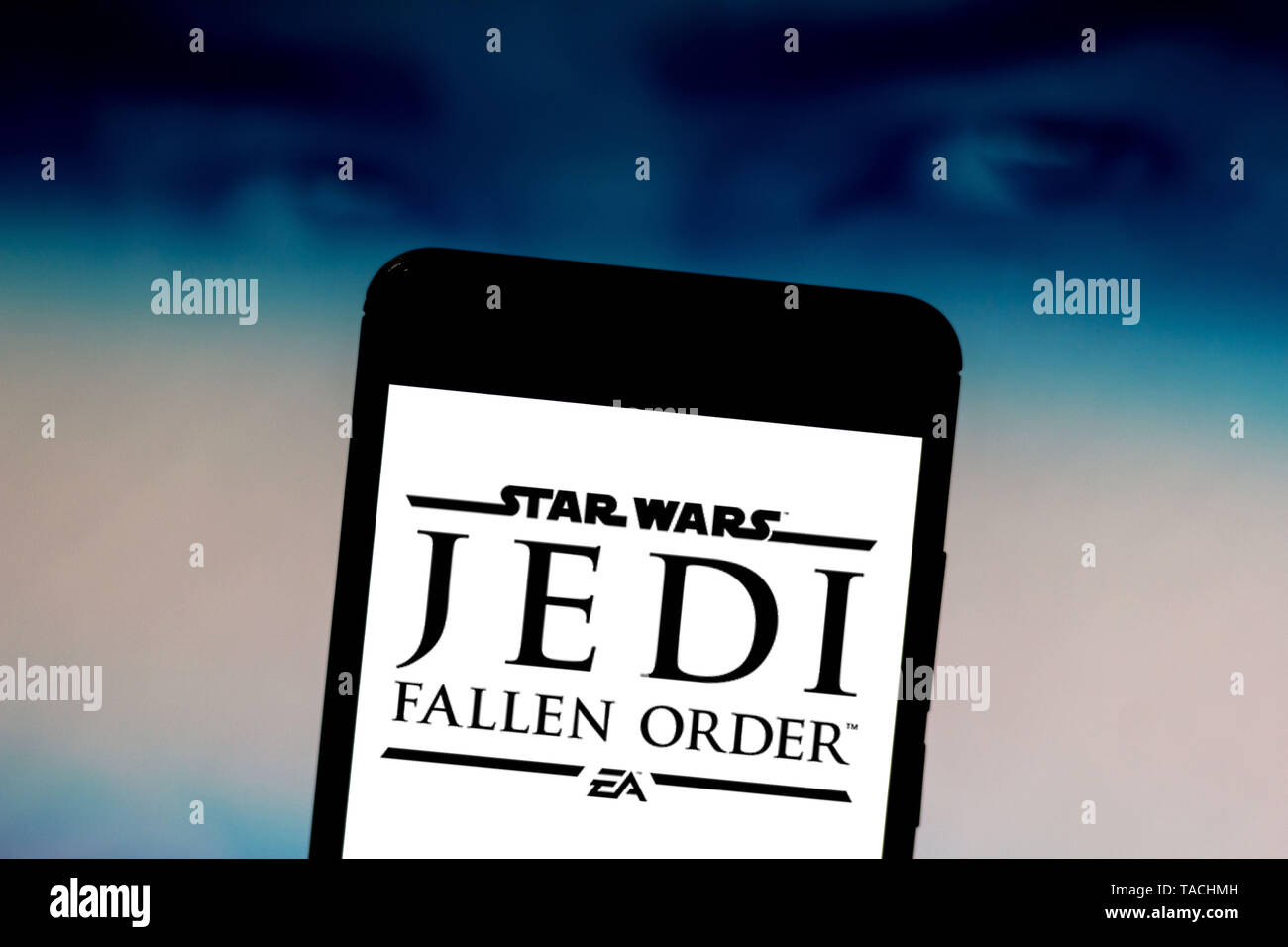 Le Brésil. 23 mai, 2019. Sur cette photo, l'illustration : Fallen Star Wars Jedi Order logo est vu affichée sur un smartphone. Credit : Rafael Henrique/SOPA Images/ZUMA/Alamy Fil Live News Banque D'Images