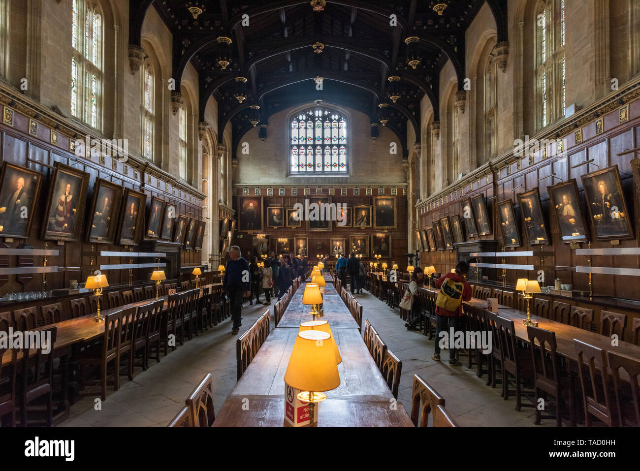 Grande salle, Christ Church, Oxford University, UK Banque D'Images