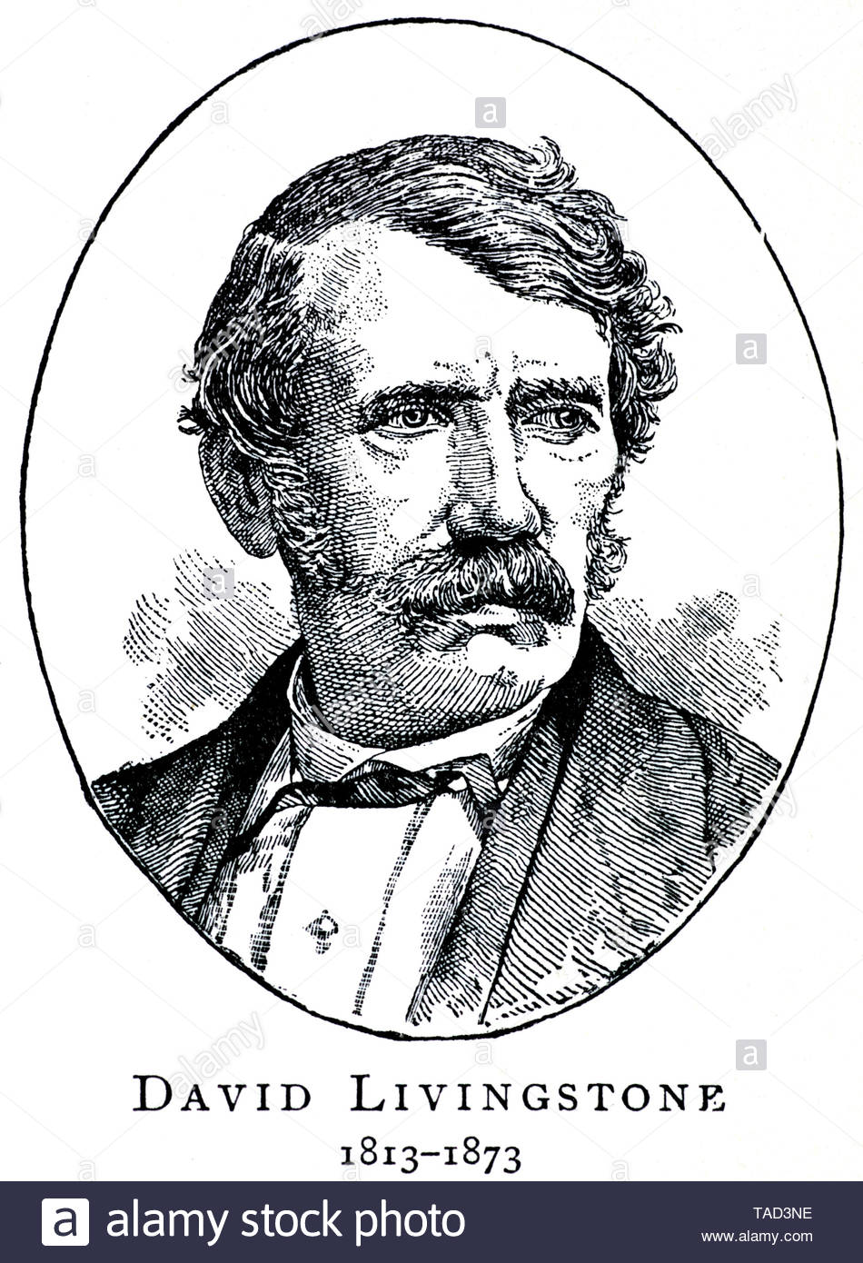 David Livingstone, 1813 -1873, médecin missionnaire et explorateur écossais du continent africain Banque D'Images