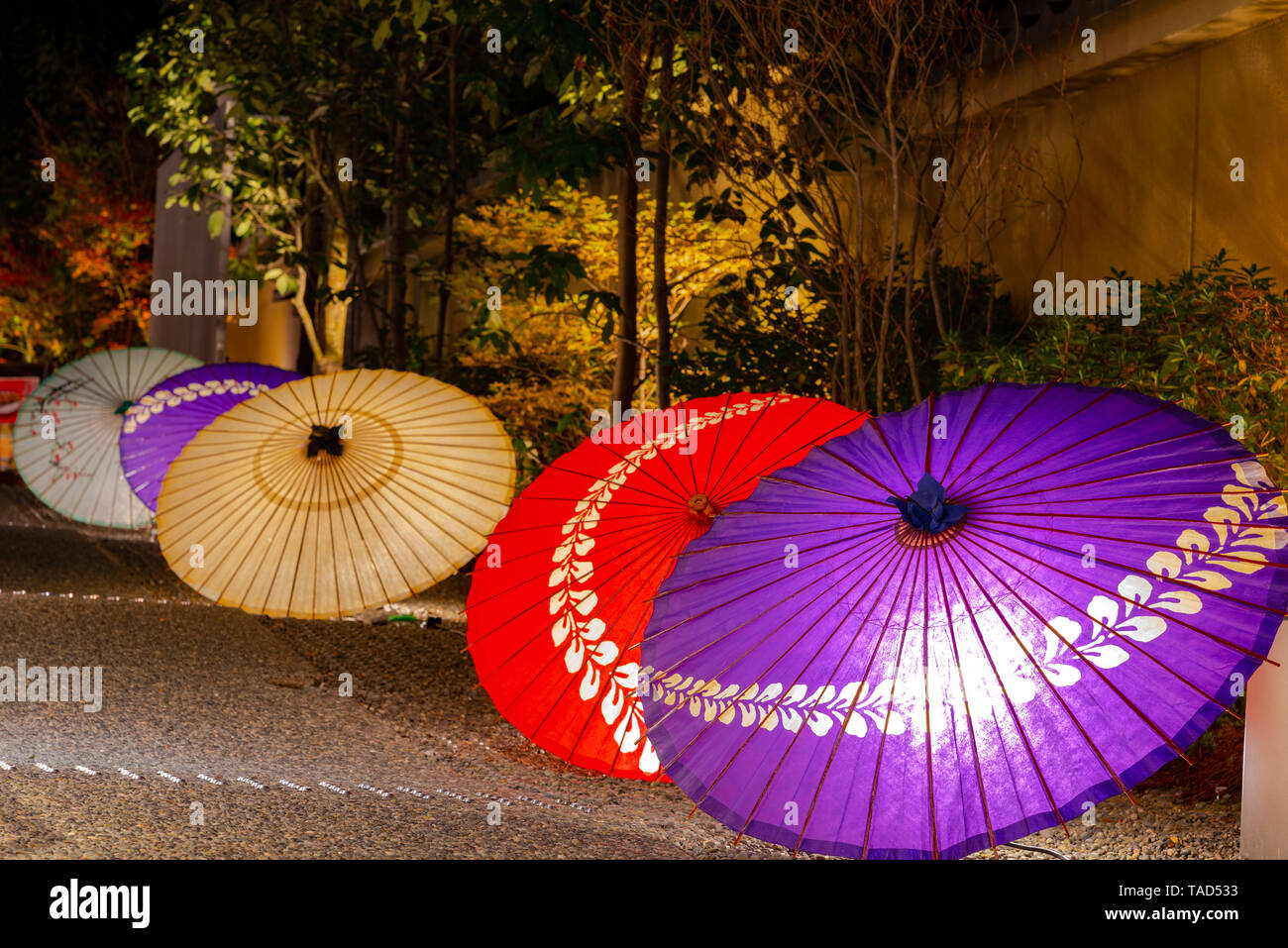 Parapluie japonais à Kyoto, au Japon. Droit de la culture japonaise Photo  Stock - Alamy