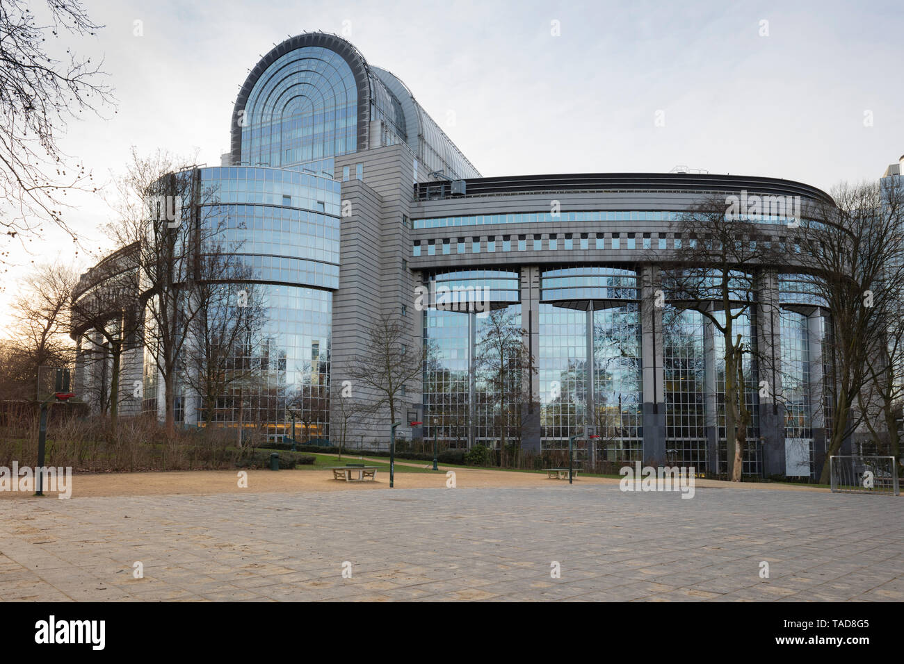 Belgique, Bruxelles, quartier européen, Parlement Européen Banque D'Images