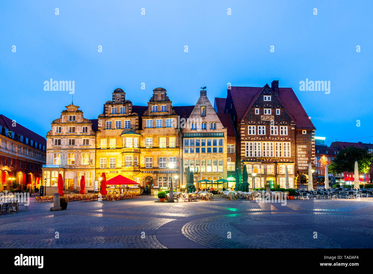 Allemagne, Bremen, de la place du marché Banque D'Images