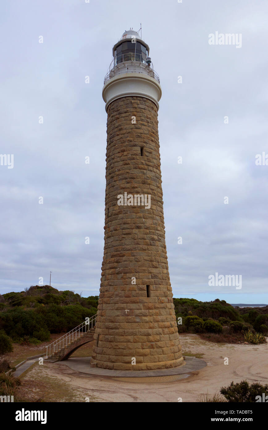 Eddystone Point Lighthouse sur la baie d'Incendies Côte Est de la Tasmanie a été construit en 1889. Banque D'Images