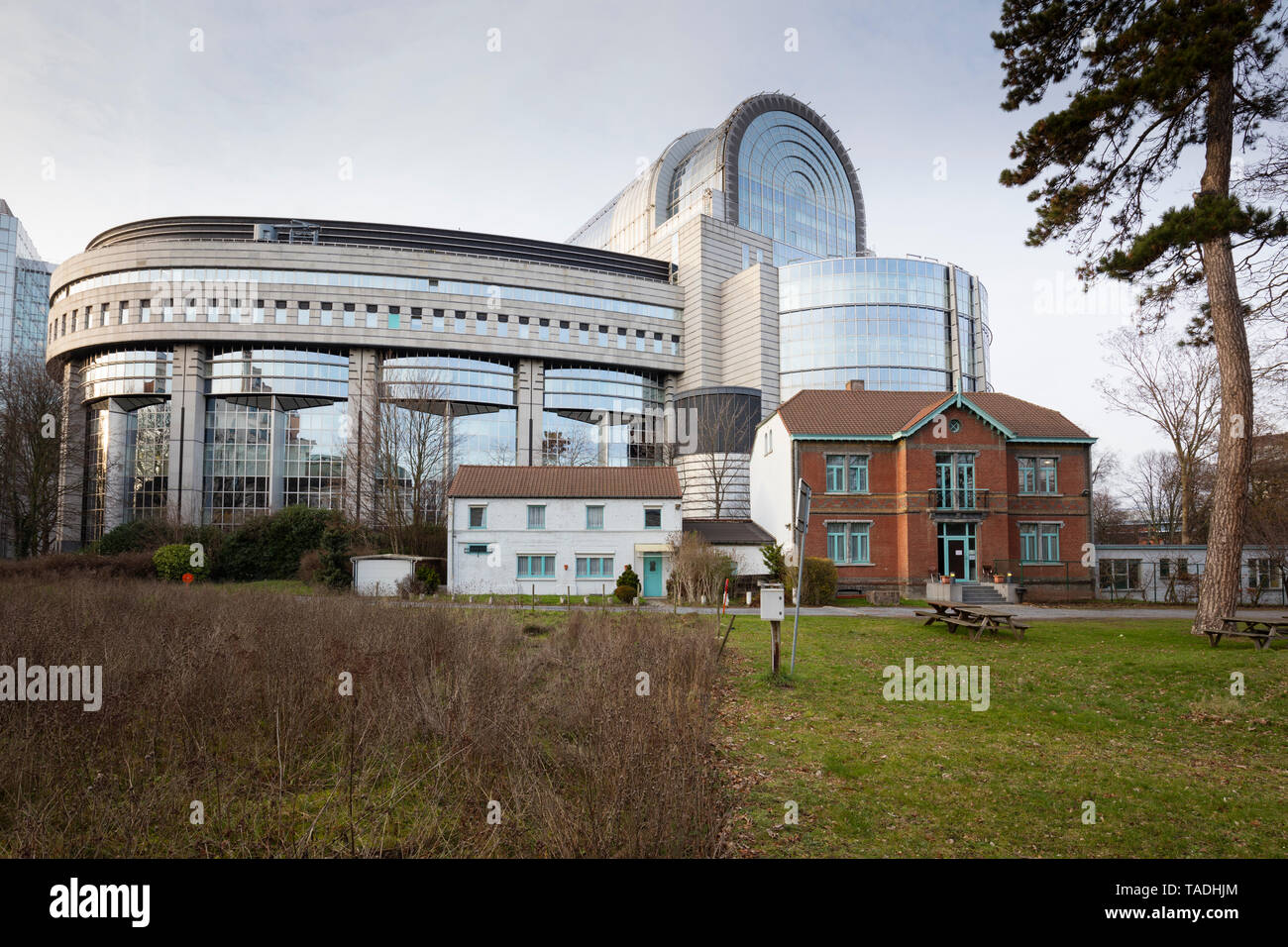 Belgique, Bruxelles, quartier européen, Parlement Européen Banque D'Images