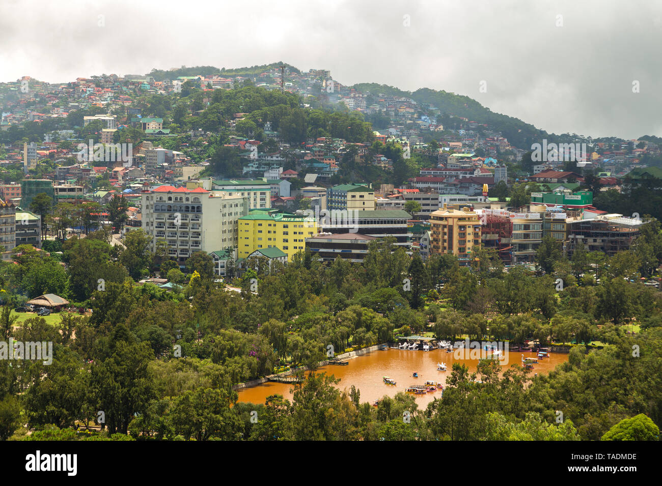 Vue sur une montagne de Baguio Banque D'Images