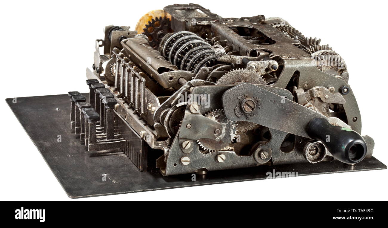 Un dispositif de chiffrement SG-41, modèle 'Z', pour la Wehrmacht allemande - le successeur de la légendaire 'énigme' périphériques de chiffrement le chiffrement 41 a été développé par Wanderer à Chemnitz au nom de la Heereswaffenamt (tr. Les armes de l'armée allemande) de l'Agence "OKH/Wa Prüf 7/IV'. Il a été conçu au 20ème siècle, Editorial-Use-seulement Banque D'Images