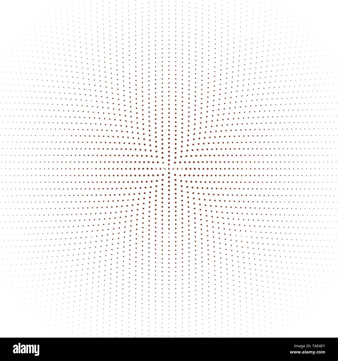 Résumé La circulaire noir et blanc fond de points. Illustration de Vecteur